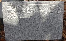 flat marker granite tombstone for cemetery